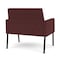Lesro Mystic Lounge Reception Bariatric Chair, Black, RF Nebbiolo Upholstery ML1401 - alternate 3